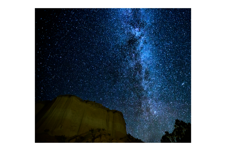 Milky Way With Cliff
